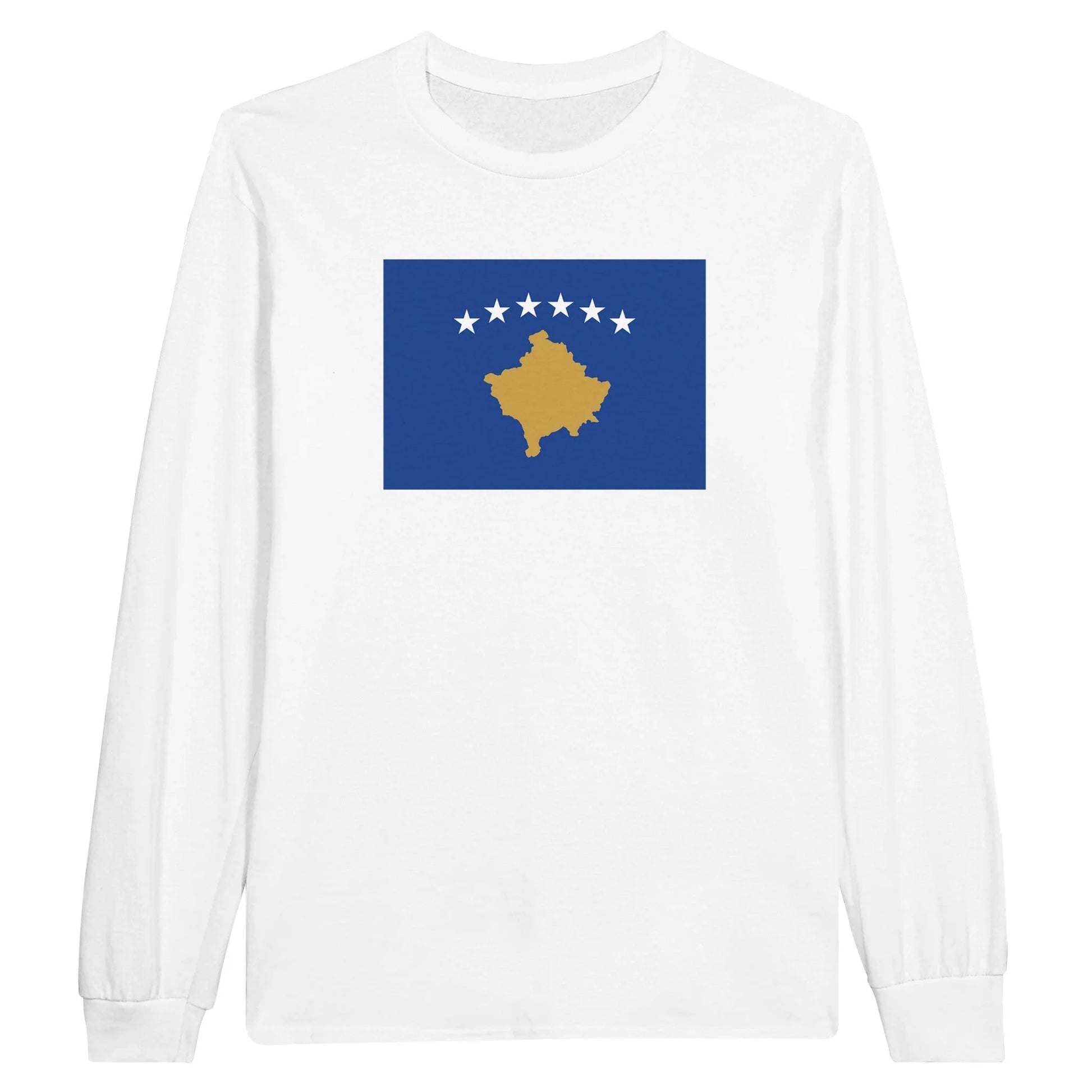 T-Shirt À Manches Longues Drapeau Du Kosovo