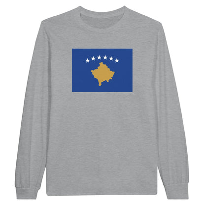 T-Shirt À Manches Longues Drapeau Du Kosovo