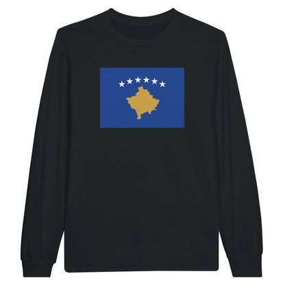 T-Shirt À Manches Longues Drapeau Du Kosovo